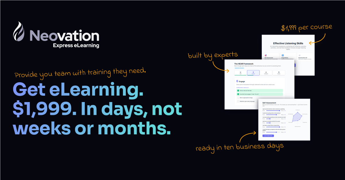 Professional eLearning, Fast | Express eLearning by Neovation