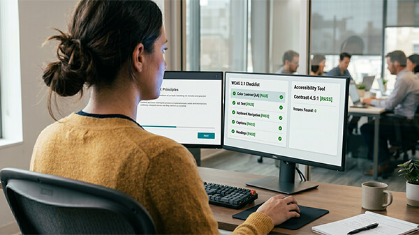 WCAG 2.1 AA course creation checklist for eLearning teams — Express eLearning